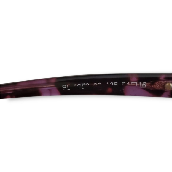 Balmain BL1053 03 Women's PURPLE TORTOISE Frame Sunglasse Eyeglass Gold Accents - Picture 8 of 11
